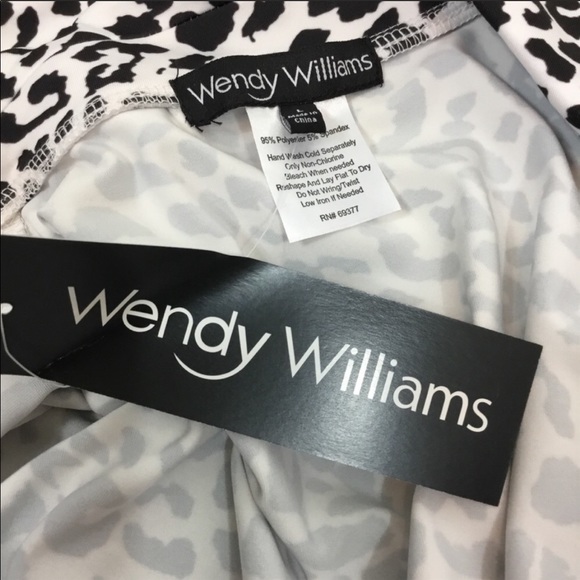 Wendy Williams Black & White Leopard Jumpsuit - Picture 5 of 6